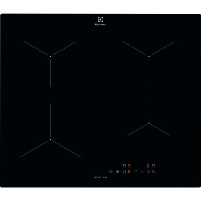 Electrolux LIL61424C, Sort, Indbygget, 60 cm, Zone induktionskogeplade, Glas, 4 zone(s)
