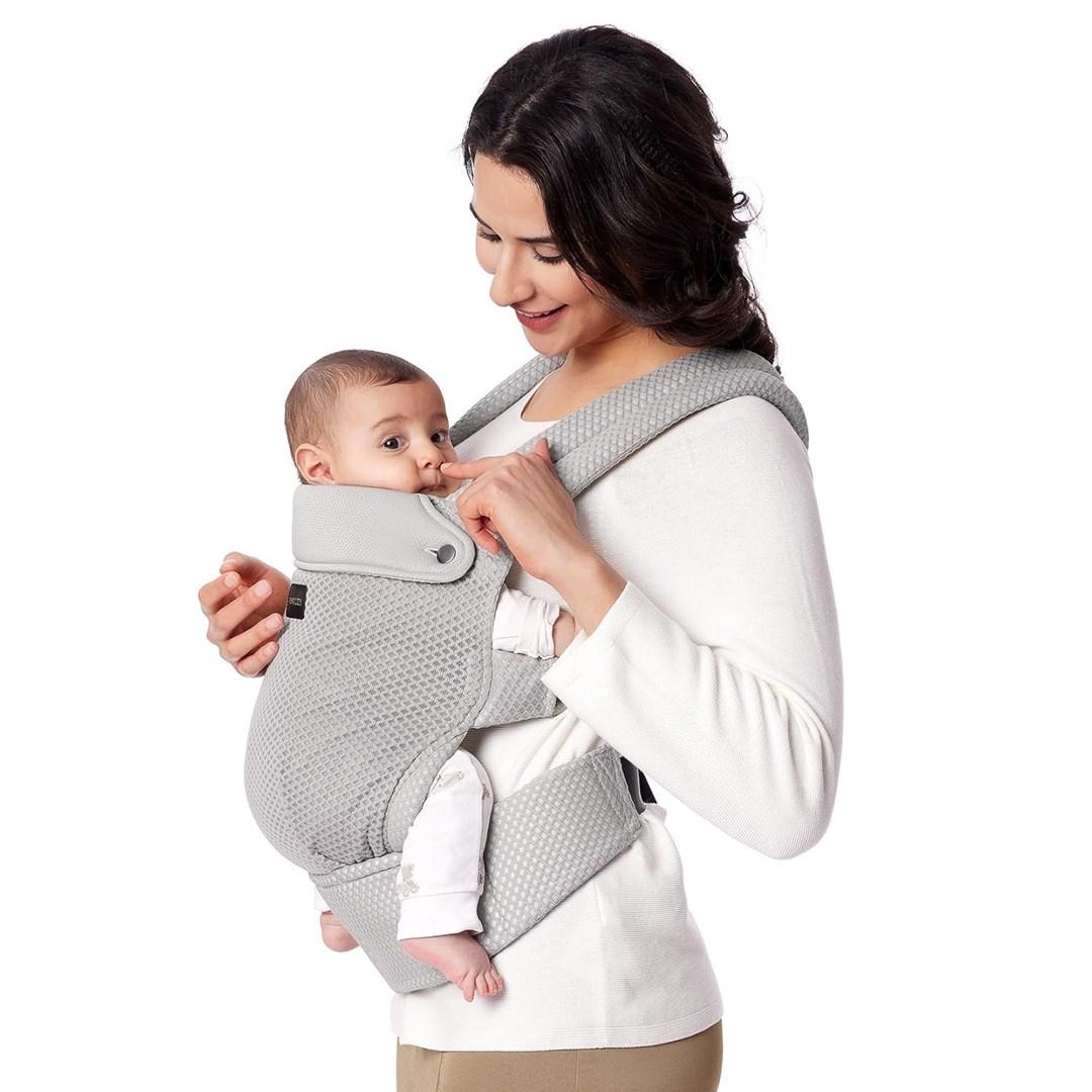 Momcozy Nyfødt til Tumling Air Mesh Blød Bæresele Grå
