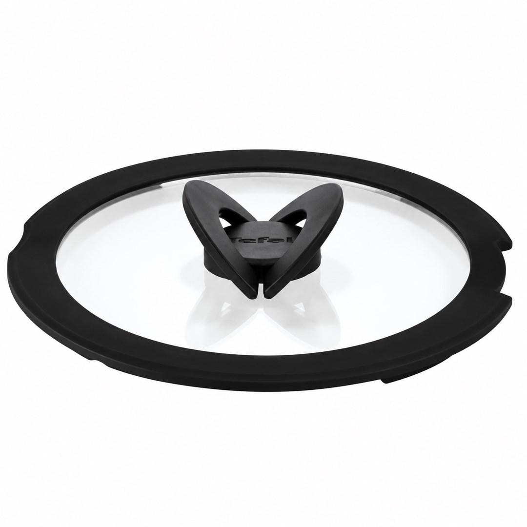 Tefal Ingenio glaslåg 26 cm med foldbart håndtag - sort billede