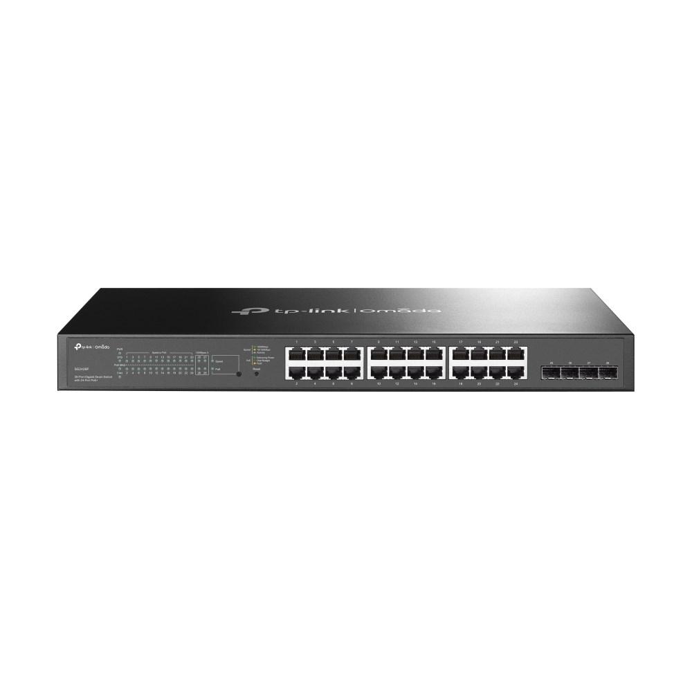 TP-Link Omada 28-port gigabit smart switch med 24-port PoE+ og 4 SFP-slots
