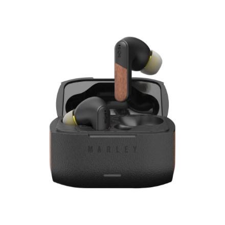 Marley Trenchtown trådløse earbuds med mikrofon, Bluetooth og ANC - Signature Black