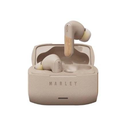 Marley Trenchtown trådløse høretelefoner med mikrofon, Bluetooth og ANC - Cream