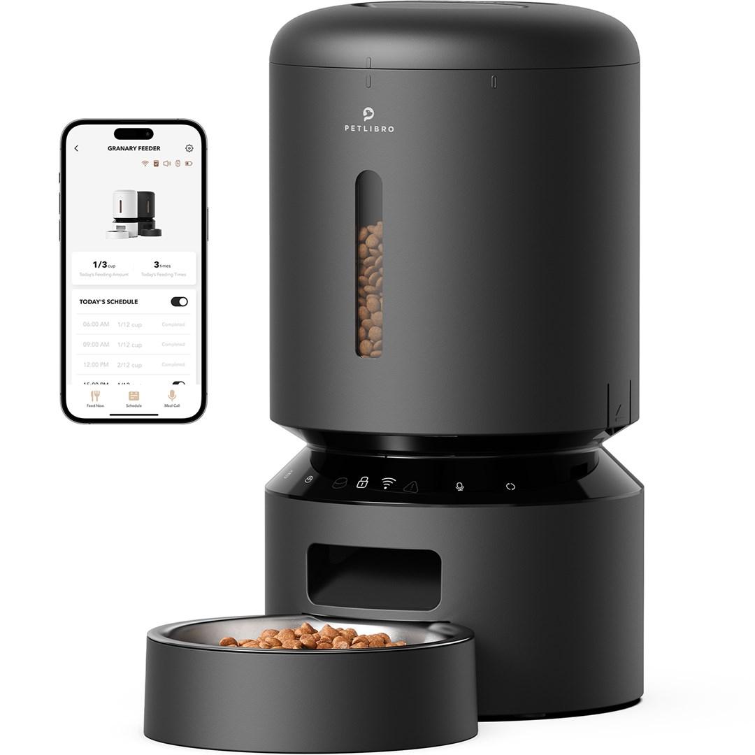 PETLIBRO Granary Smart automatisk foderautomat med app til hund og kat - Sort