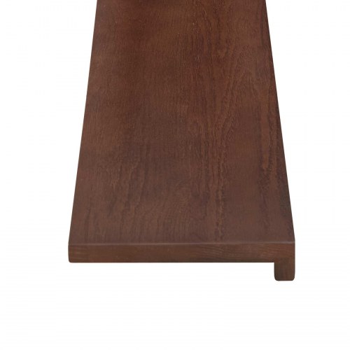 Vindueskarme i massivt egetræ 2 stk. 110 x 20 x 2 cm - mørk brun vinduesplade til indendørs brug