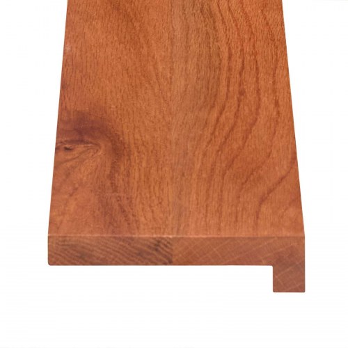 Vindueskarme i massivt egetræ 2 stk. 120 x 15 x 2 cm - brun vinduesplade til indendørs brug