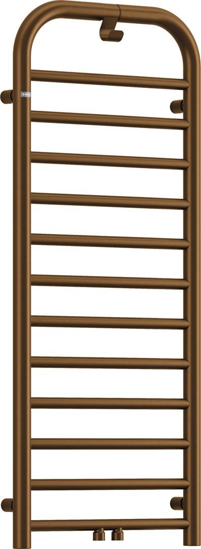 deante badeværelsesradiator 121 cm - brun håndklæderadiator