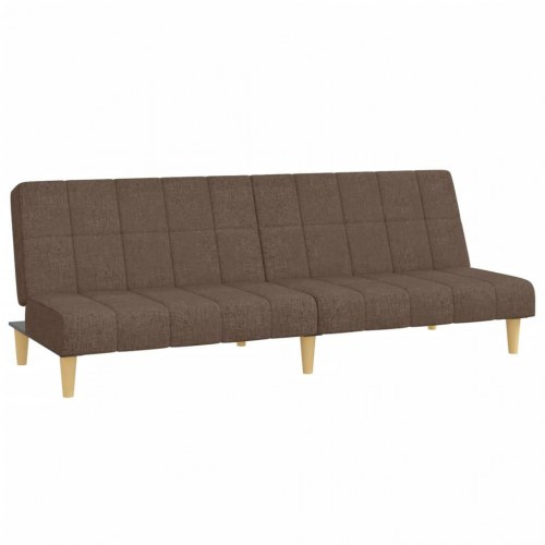 2-personers sovesofa i stof - gråbrun