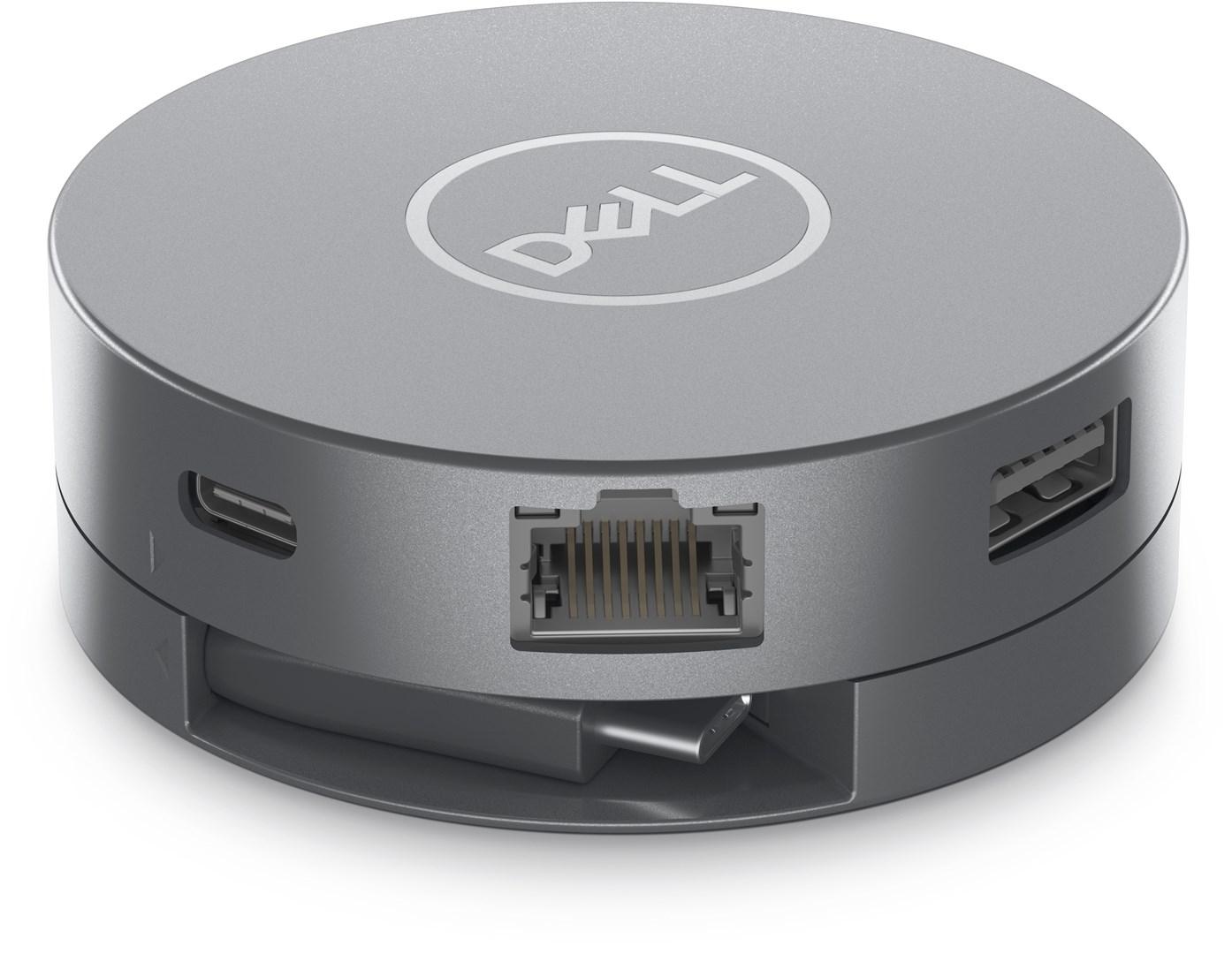 Dell 6-in-1 Multiport Adapter DA305 - Dockingstation - USB-C - HDMI, DP, USB-C - 1GbE