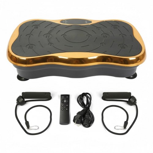 Extralink Moonwalk Spin Move vibrationsplatform til fitness 200 W - guld/sort