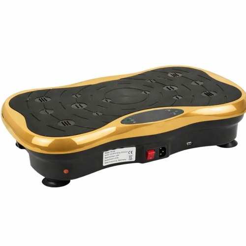 Extralink Moonwalk Spin Move vibrationsplatform til fitness 200 W - guld/sort
