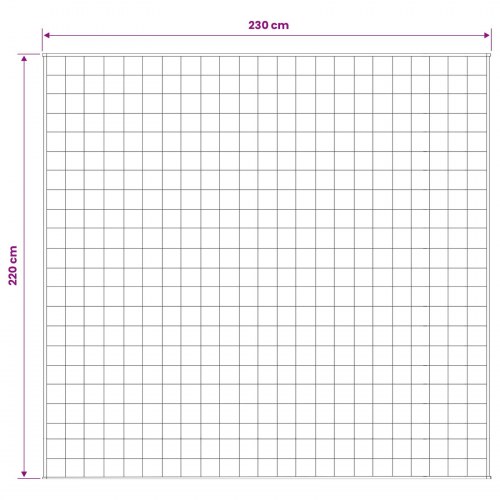 Vægttæppe hvid 230 x 220 cm - 15 kg