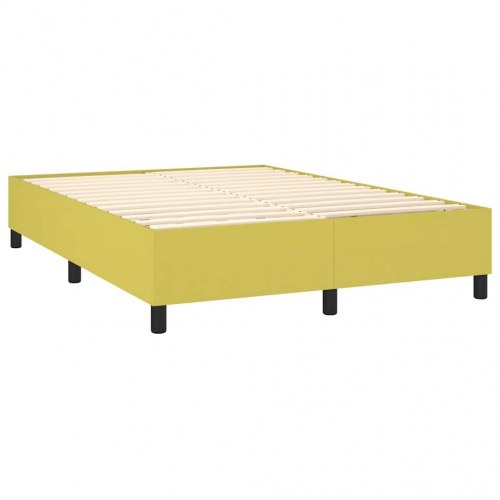 Boxspring sengeramme grøn 140 x 190 cm - stof