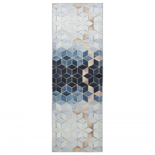 Gulvløber LESAKA sølv 100 x 250 cm