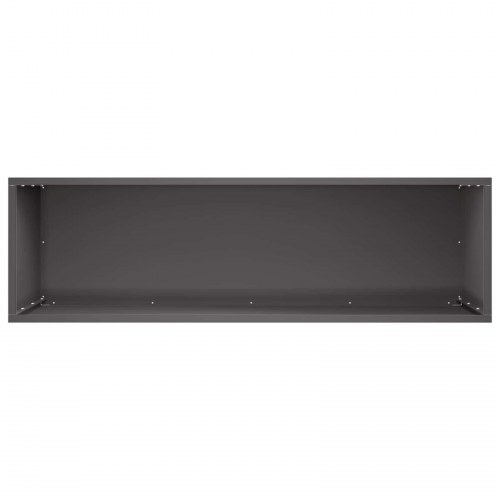 Blomsterkrukke til have i sort koldvalset stål 100 x 30 x 40 cm rektangulær