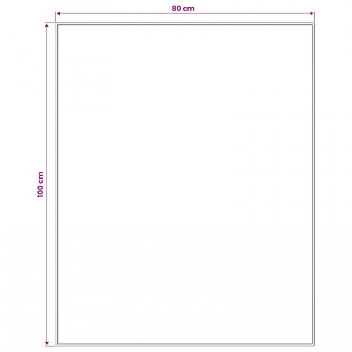 Tæppeløber LESAKA sort og guld 80 x 100 cm