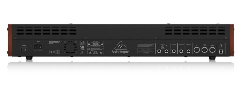 Behringer Deepmind 6, Analog synthesizer, Kor, Forsinkelse, Flanger/Digital signalbehandling (DSP), Phaser, Efterklang, Sort, Hvid, LCD, Vekselstrøm