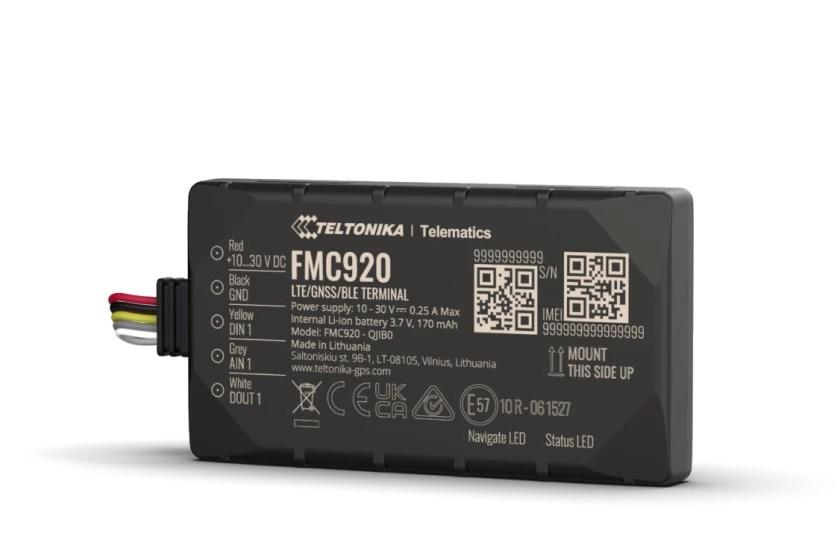 GPS-tracker Teltonika FMC920 4G LTE CAT 1 - sort