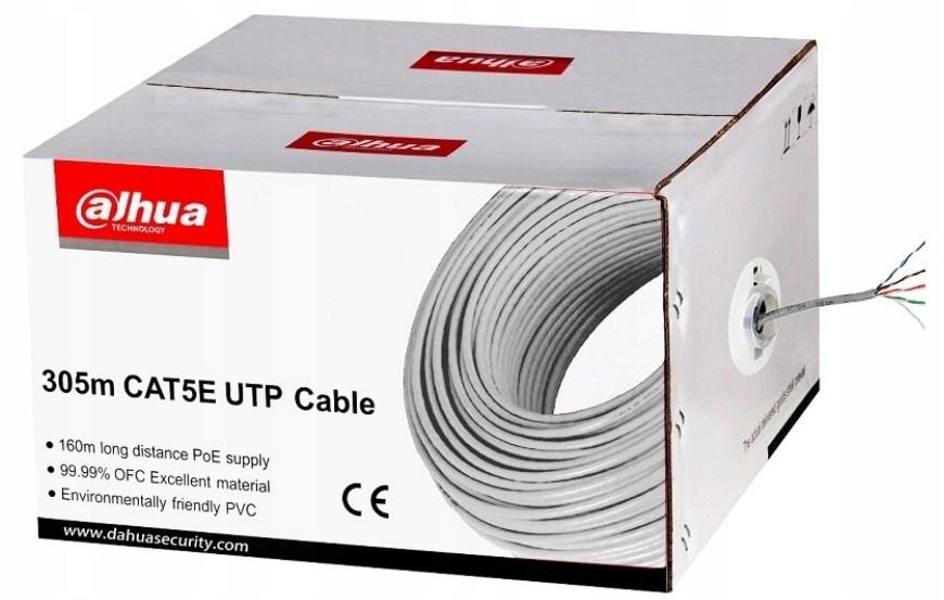 Dahua PFM920I-5EUN Cat5e U/UTP netværkskabel 305 m med kobberleder og PVC-kappe