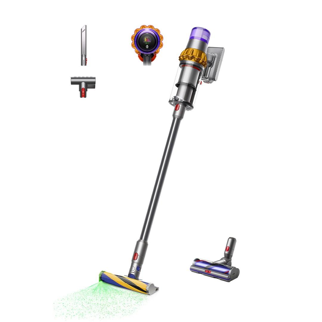 2-i-1 stangstøvsuger Dyson V15 Detect Absolute - rustfrit stål