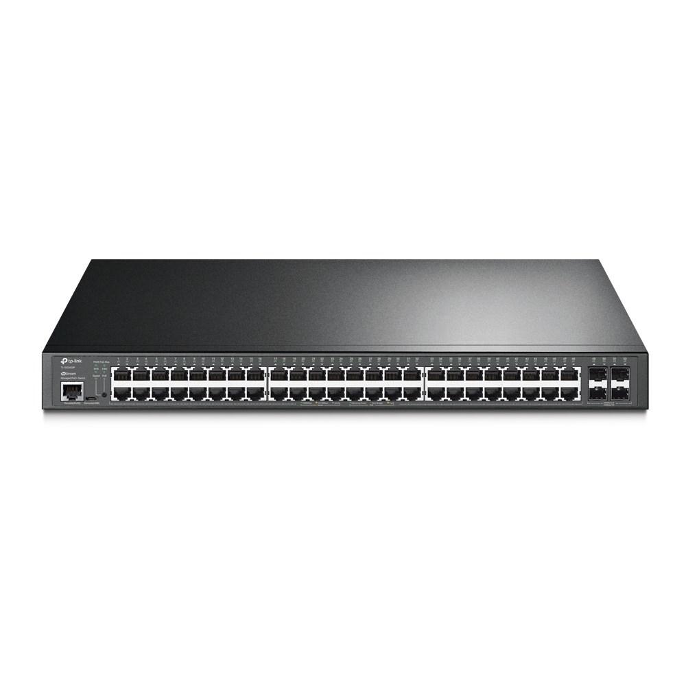 Netværksswitch TP-Link JetStream 52-port Gigabit L2+ managed med 48-port PoE+