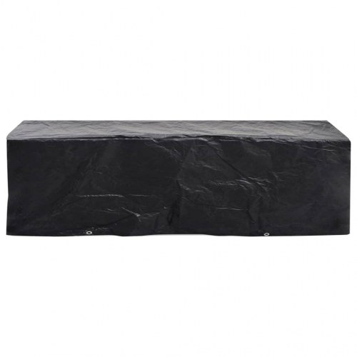Overtræk til liggestol - 218 × 77 × 55 cm, 8 snørehuller, sort (OUTLET A+)