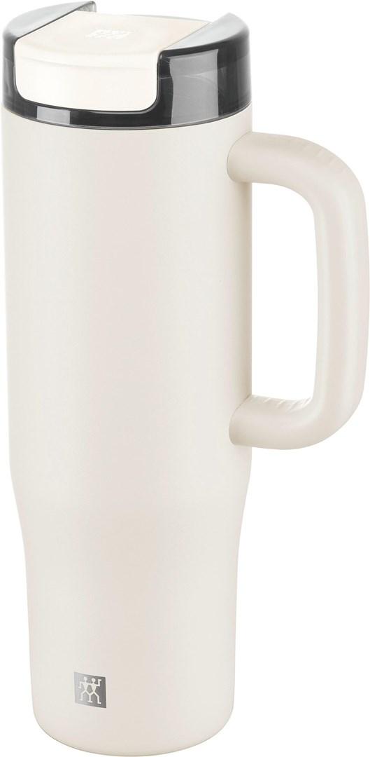 Termokrus ZWILLING THERMO PLUS med sugerør - 900 ml, cremefarvet