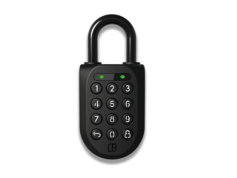 igloohome Smart Padlock 2 elektronisk smart hængelås med Bluetooth 5.0, pinkode og digital nøgle - sort