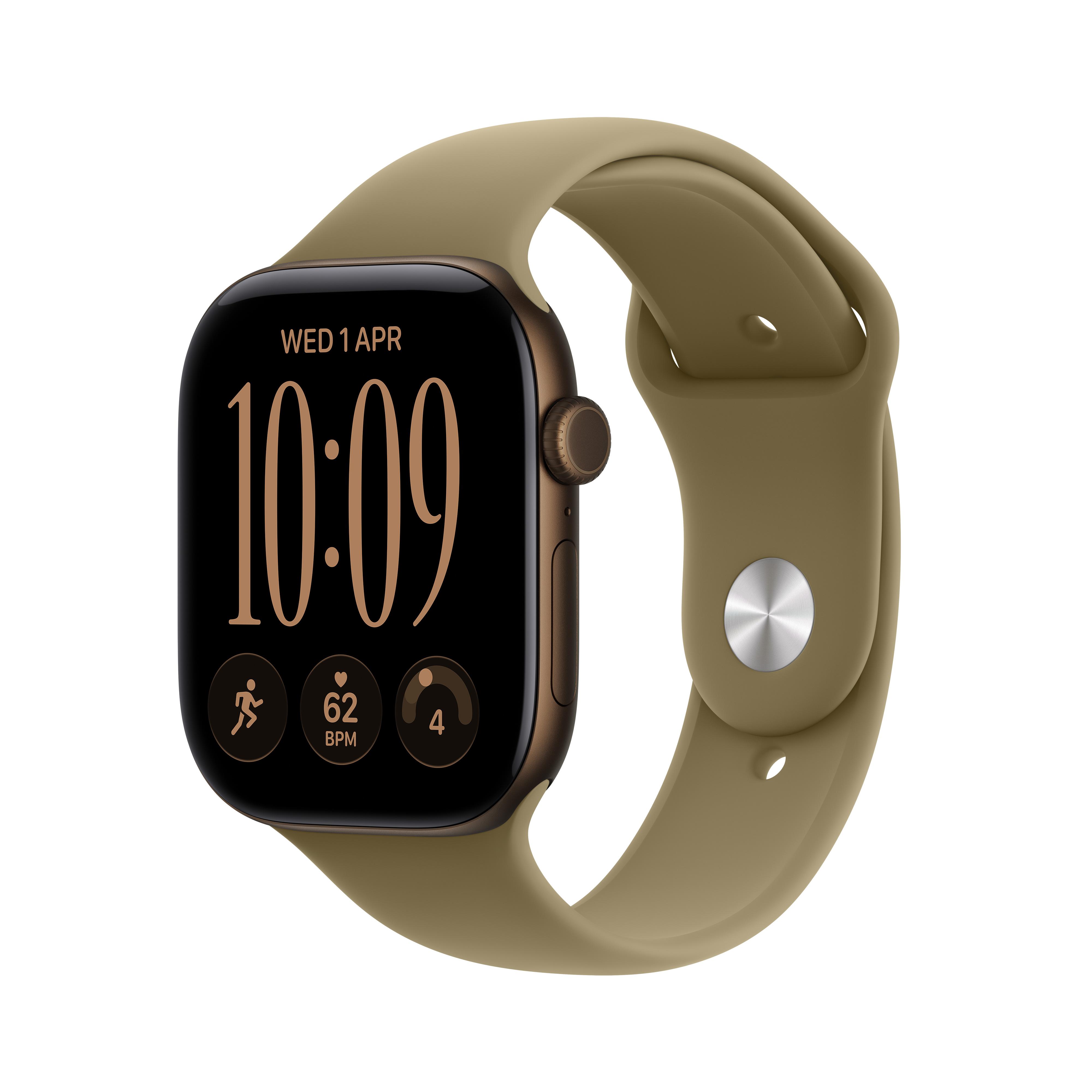 Apple Watch Series 12 OLED 46 mm Digital 416 x 496 pixel Berøringsskærm Bronze Wi-Fi GPS (satellit)