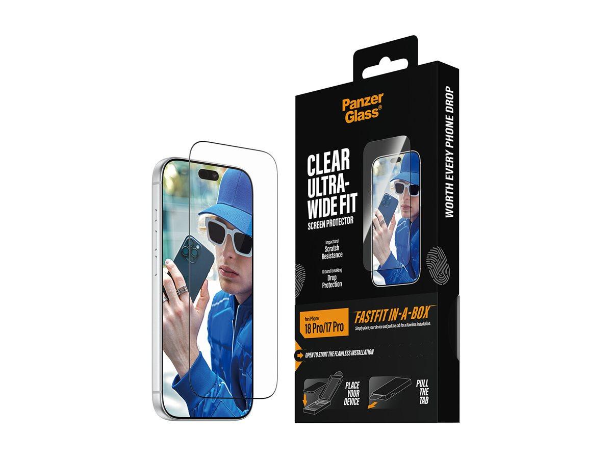 PanzerGlass ® Screen Protector iPhone 2026 Pro | 17 Pro | Ultra-Wide Fit w. FASTFIT IN-A-BOX Apple - iPhone 2026 Pro, Apple - iPhone 17 Pro