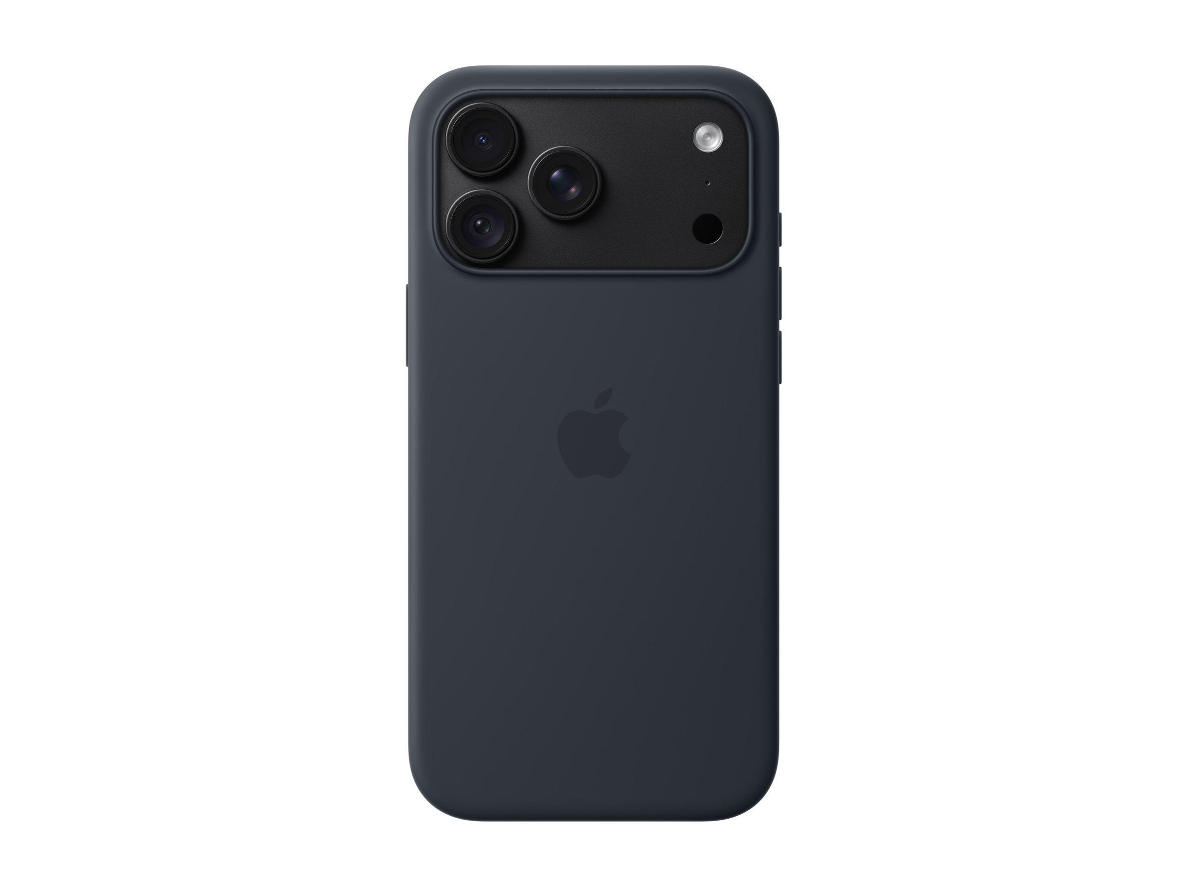 Apple silikonecover med MagSafe til iPhone 18 Pro Max, mobilcover i marineblå