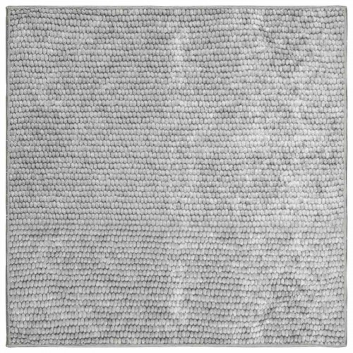 Gulvtæppe grå 100 x 100 cm - vaskbar