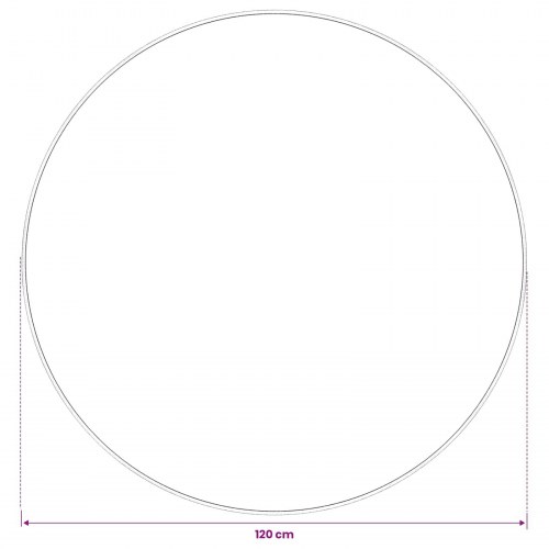 Rundt gulvtæppe beige Ø 120 cm - vaskbart