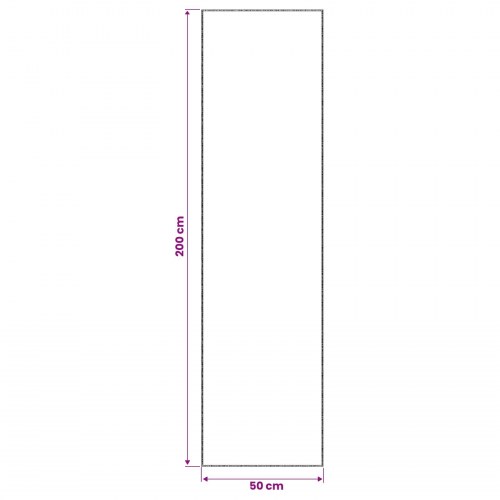 Gulvtæppe beige 50 x 200 cm - kort luv