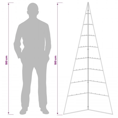 Metaljuletræ KUOPIO 180 cm - guld