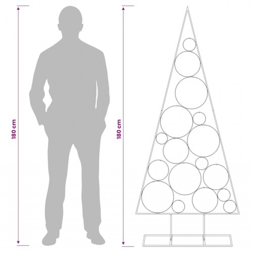 Juletræ i metal KUOPIO 180 cm - hvid