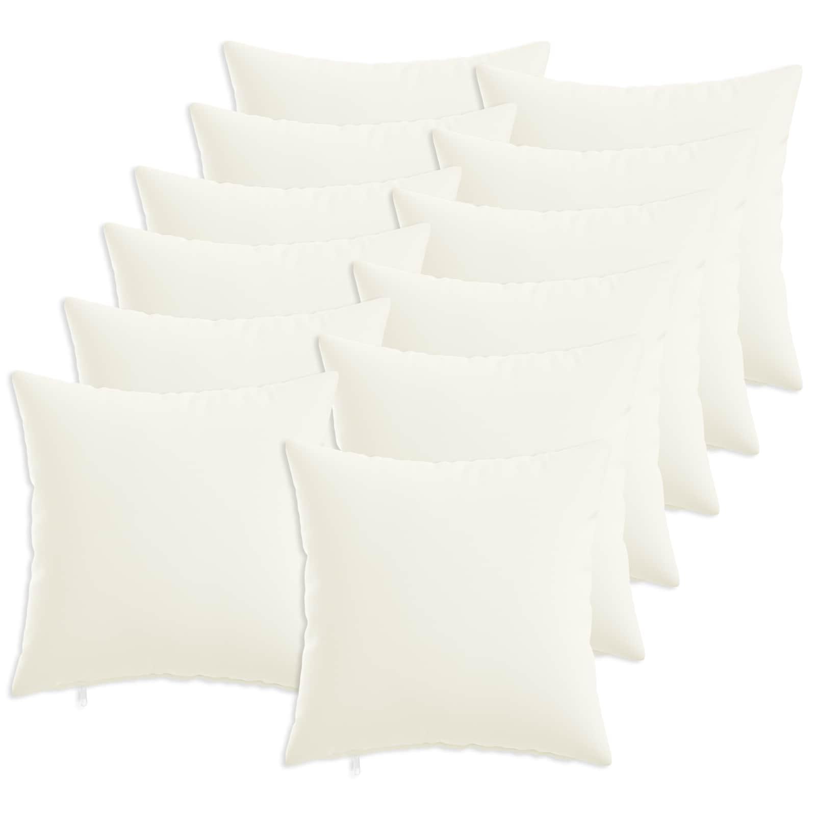 vidaXL Kastpude 12 stk. HEERLEN Hvid 45 x 45 cm Stof