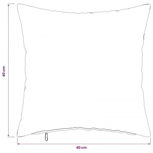 Pyntepuder 12 stk. HEERLEN lyserød 40 x 40 cm