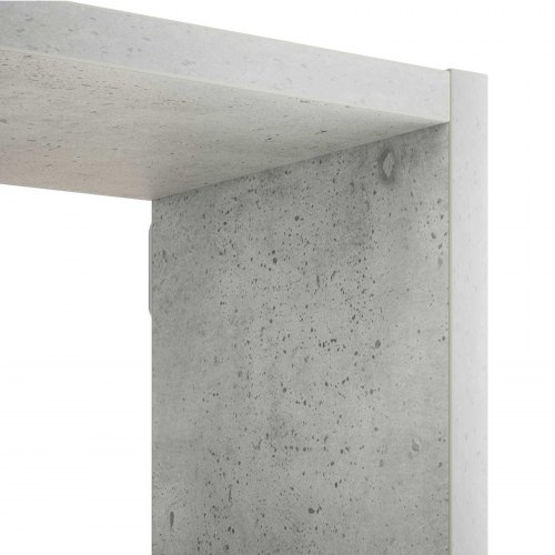 Væghylde i betongrå 87 x 17 x 75 cm