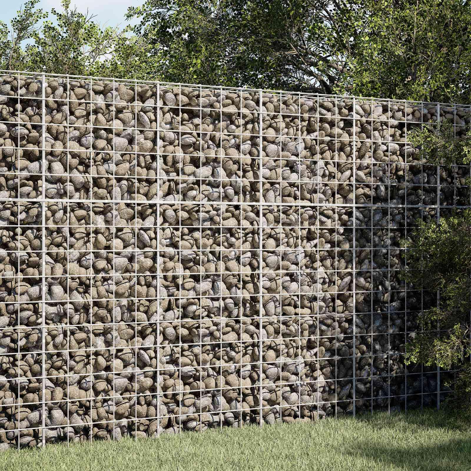 vidaXL Gabion med 5 mm tråd og 10x10 cm net 50x100x150 cm