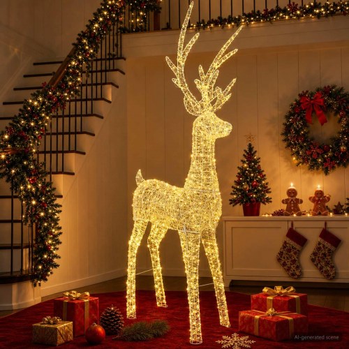 LED-rensdyr til julebelysning LOVIISA 1000 LED - varm hvid