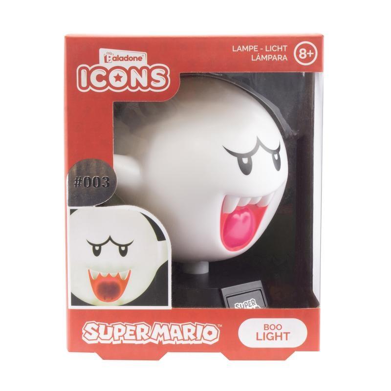 Super Mario Boo Icon Figur Med Lys - Paladone
