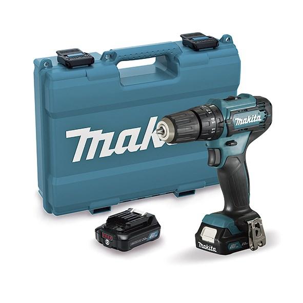 Makita HP333DSAE akku-bore-/skruemaskine 12 V 30/14 Nm, 2 x 2,0 Ah