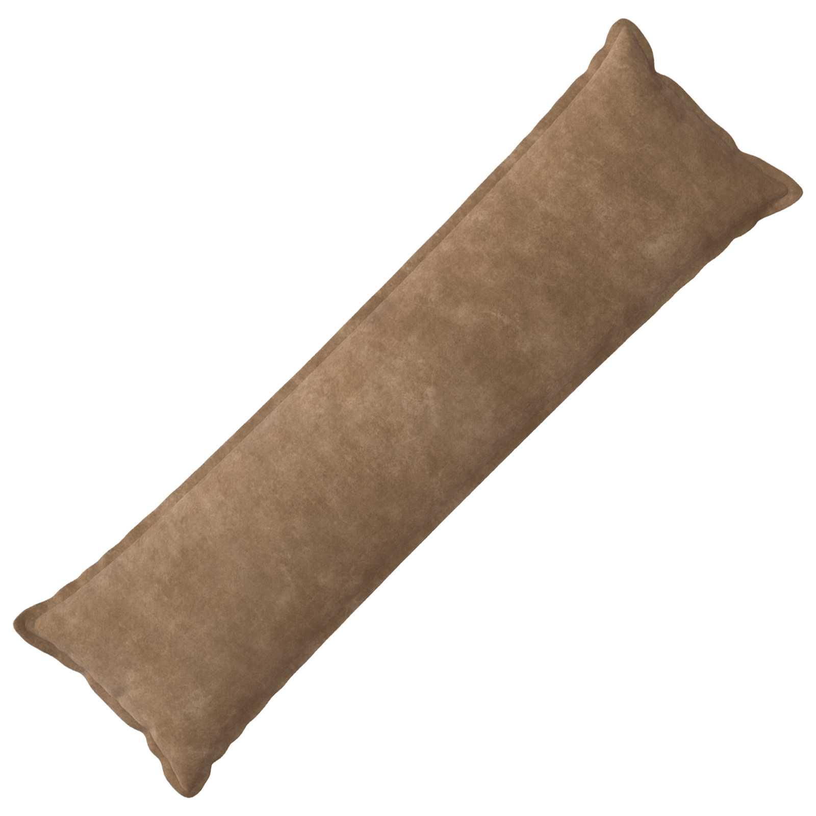 vidaXL Pude med pude HOUTEN Gråbrun 40 x 145 cm Mikrofiber Fleece