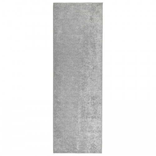 Gulvtæppe grå 80 x 300 cm - vaskbart