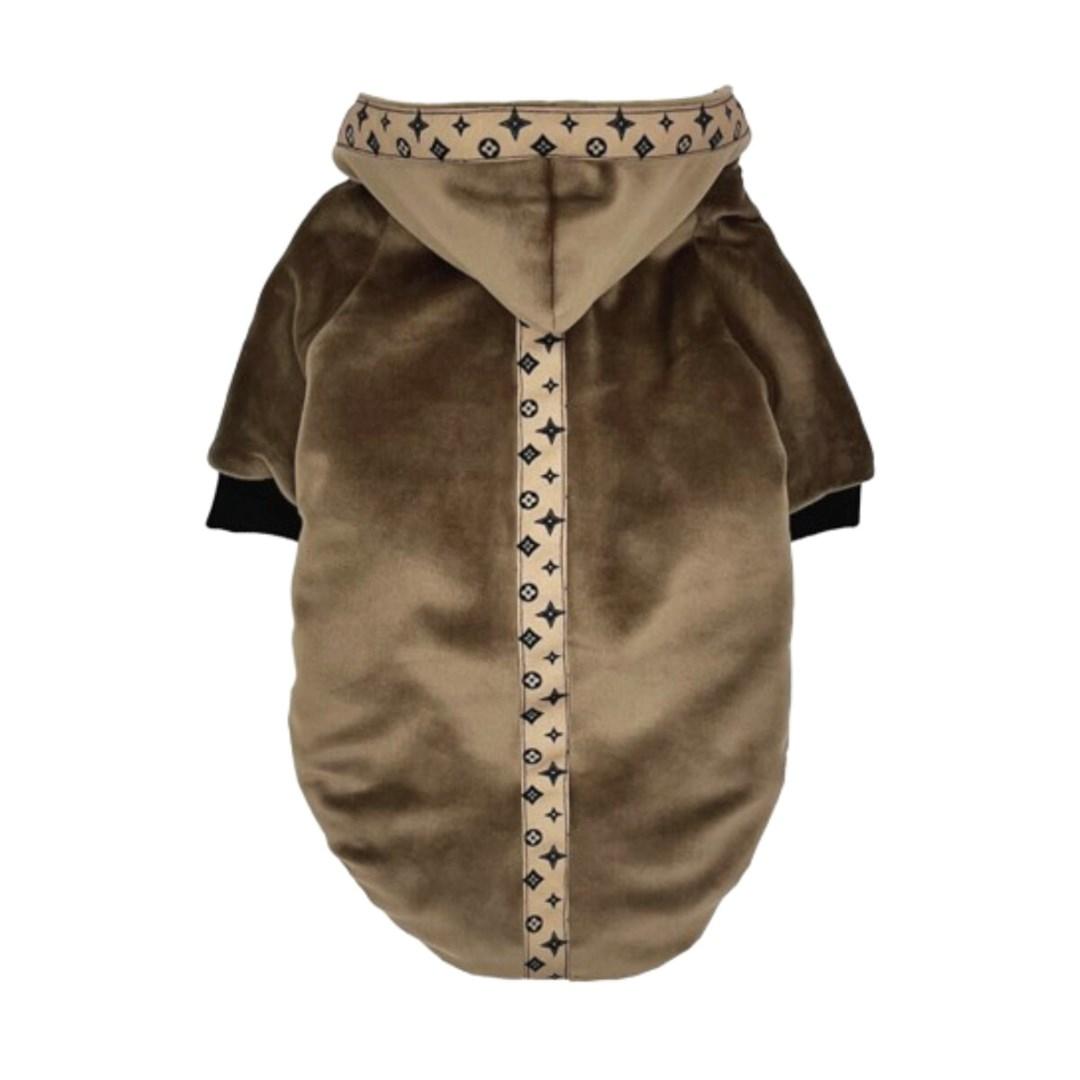 Hundehættetrøje Pchełka Velvet Beige - str. S