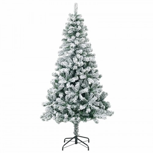 Kunstigt juletræ 120 cm i grøn og hvid