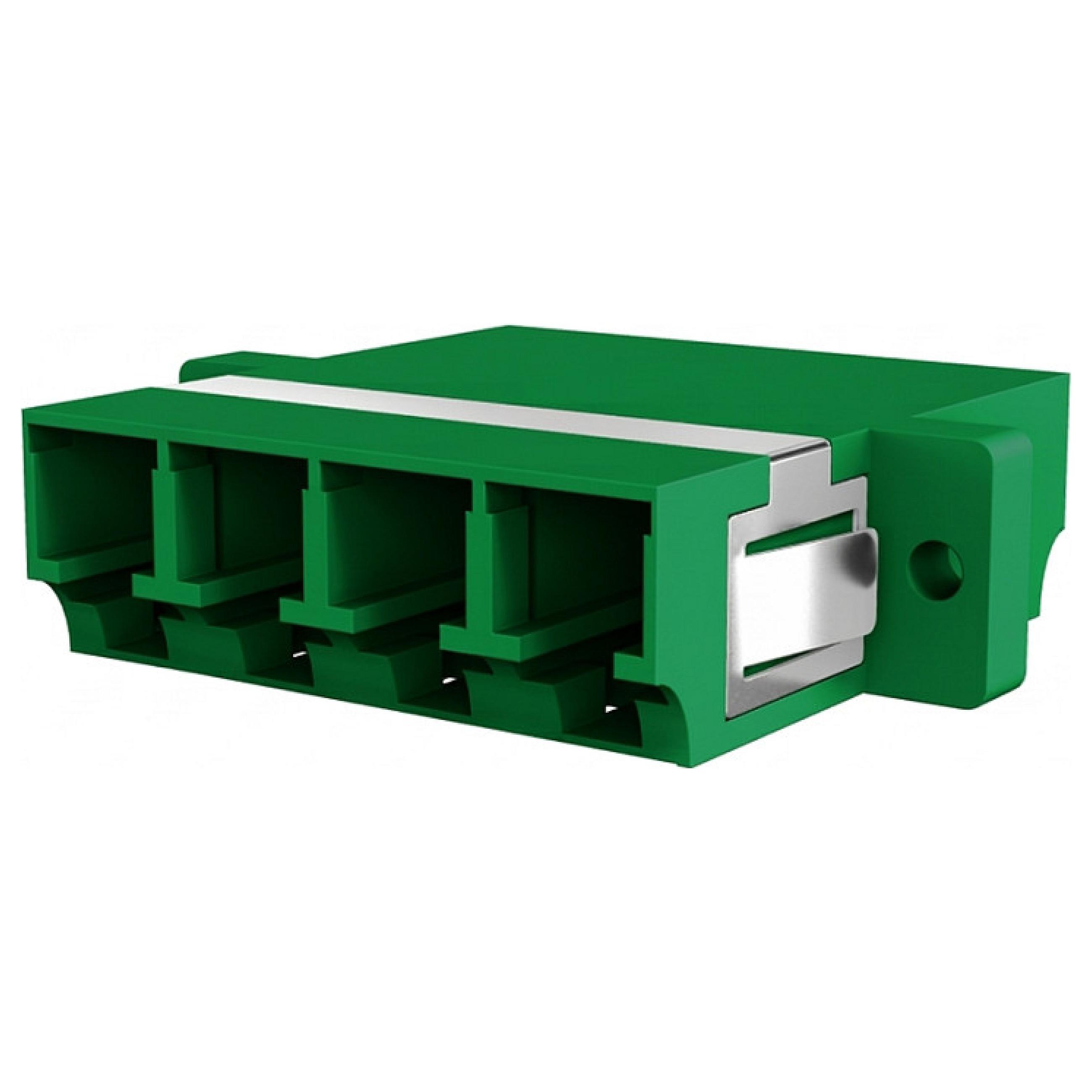Fiberkobling EFB Elektronik LC/APC Quad OS2 - grøn