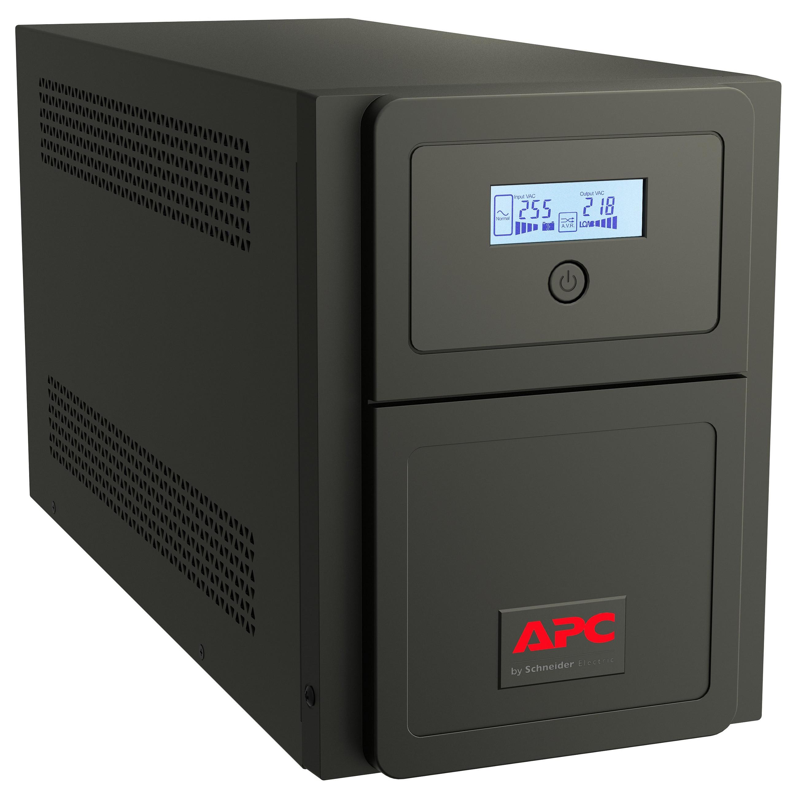 APC Easy UPS SMV SMV750CAI - UPS - AC 220/230/240 V - 525 Watt - 750 VA - 7 At - USB, RS-232 - output-stikforbindelser: 6