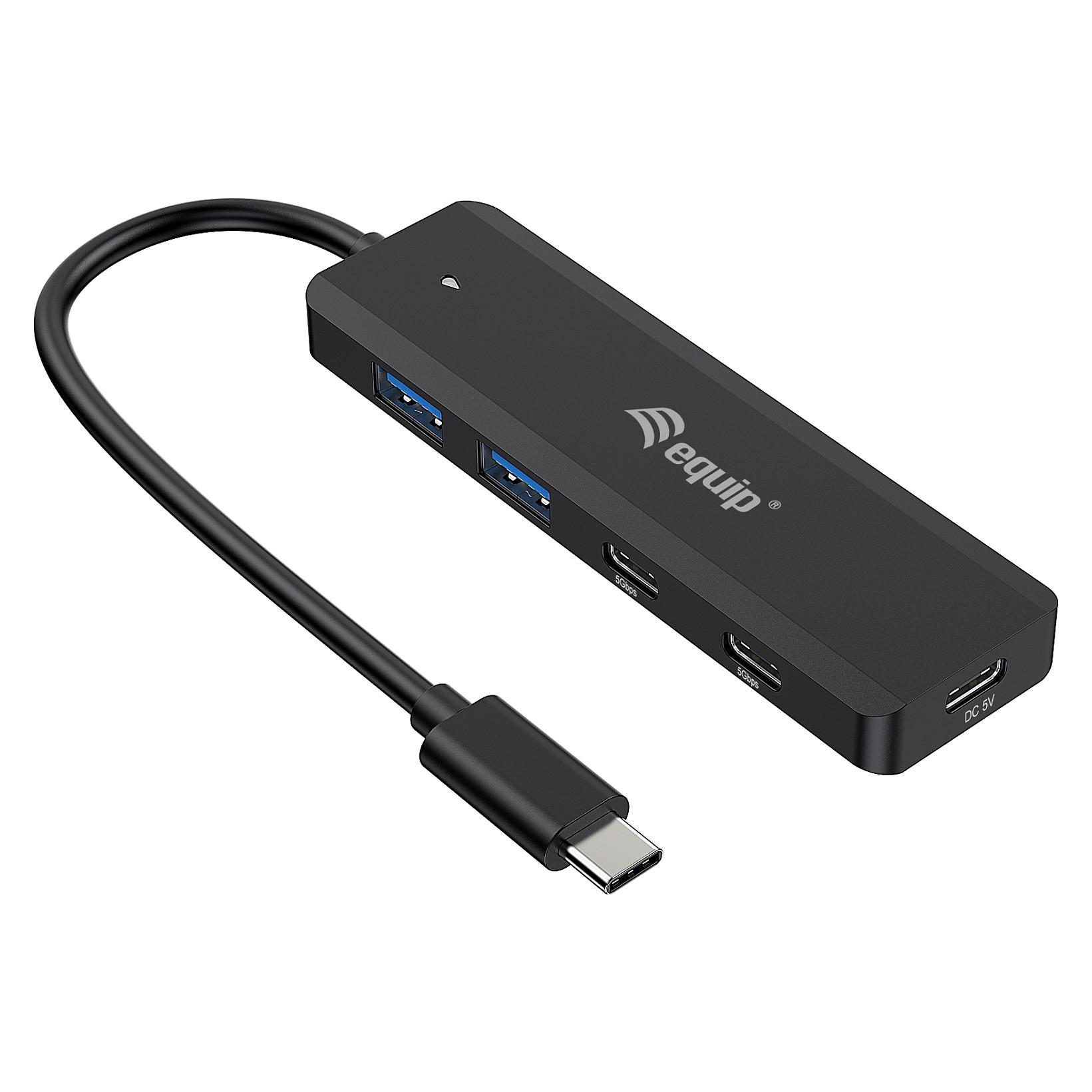 USB-hub Equip 128964 USB-C 4-port - sort