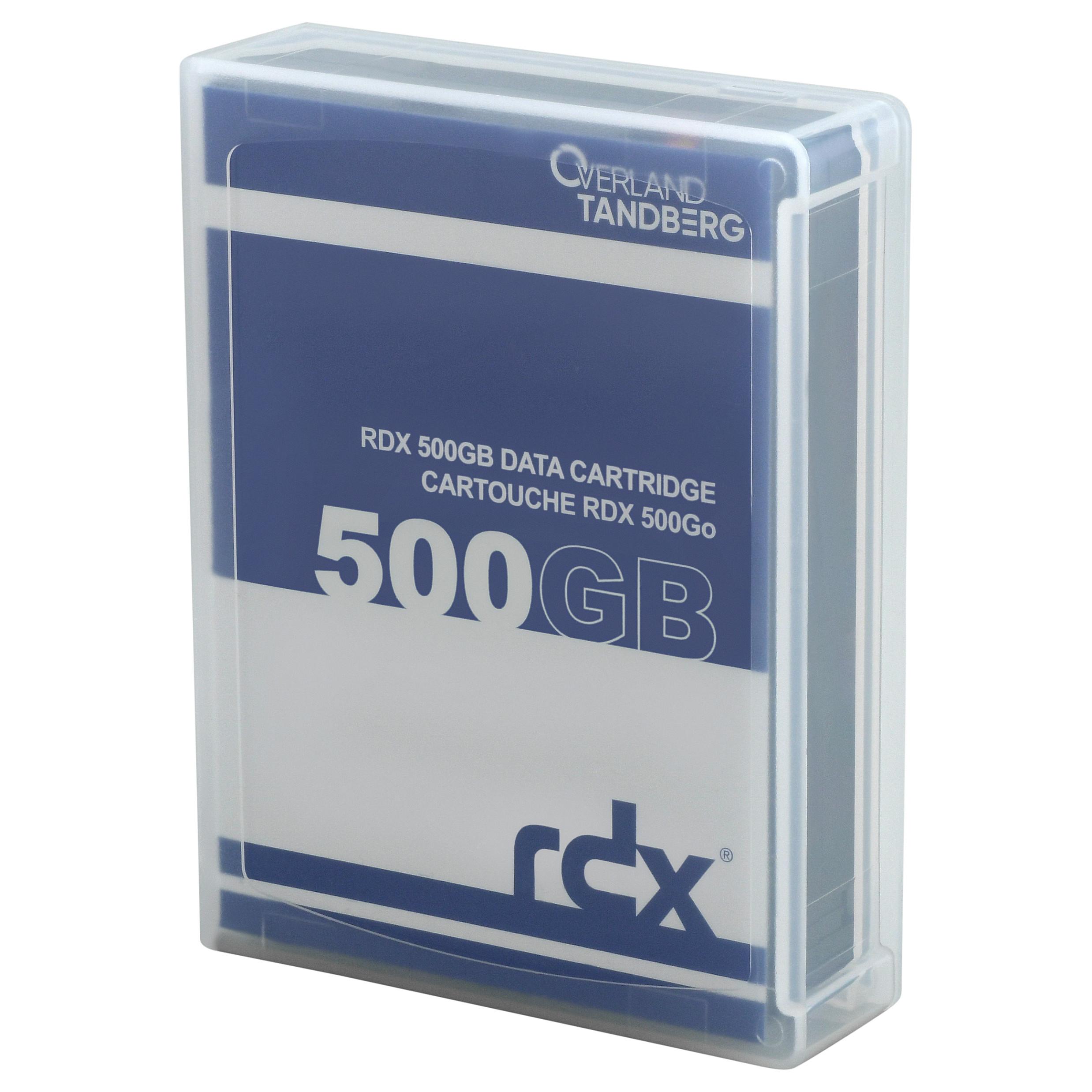 Overland-Tandberg 8541-RDX, RDX-patron, RDX, 500 GB, 15 ms, Sort, RDX QuikStor